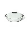 Caraway Cast Iron 3.5-quart Braiser With Domed Lid In Light Mist