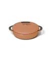 Caraway Enameled Cast Iron 3.5 Qt Braiser With Lid In Rust