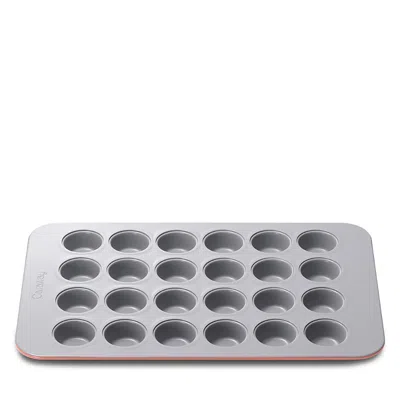 Caraway Ceramic Nonstick 24 Cup Mini Muffin Pan In Silver