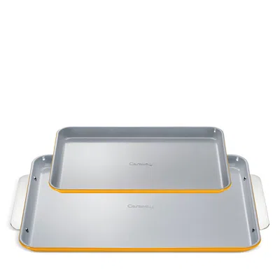 Caraway Ceramic Nonstick Baking Sheet Duo In Yellow