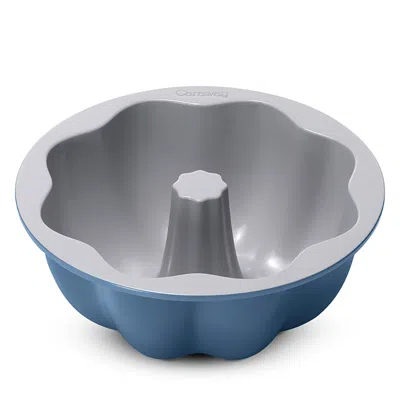 Caraway Ceramic Nonstick Fluted Cake Pan In Gray
