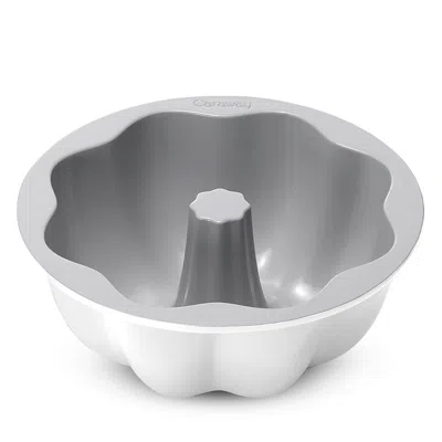 Caraway Ceramic Nonstick Fluted Cake Pan In White