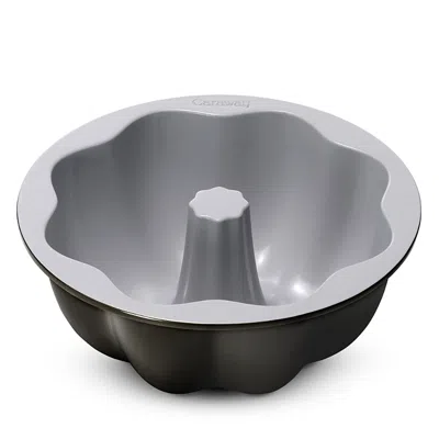 Caraway Ceramic Nonstick Fluted Cake Pan In White