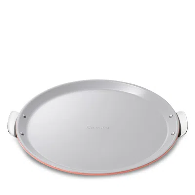 Caraway Ceramic Nonstick Large Pizza Crisper Pan In Silver