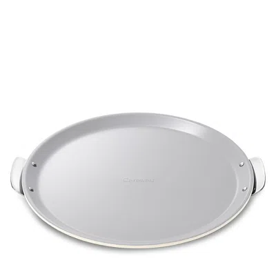 Caraway Ceramic Nonstick Large Pizza Crisper Pan In Silver
