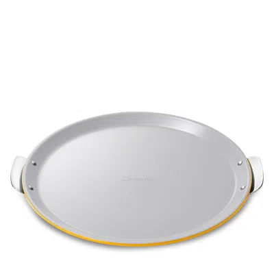 Caraway Ceramic Nonstick Large Pizza Crisper Pan In Silver