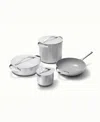 Caraway Nonstick Ceramic 7-piece Cookware Set With Lid Storage In Gray