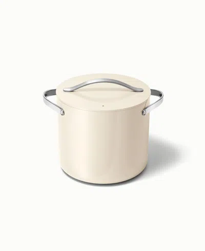 Caraway Cookware Plus Non-stick, Stock Pot In Cream