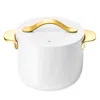 Caraway Cookware Plus Petite Cooker With Lid In White
