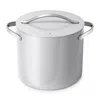 Caraway Nonstick Ceramic 12-quart Stockpot With Lid In Gray