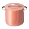 Caraway Nonstick Ceramic 12-quart Stockpot With Lid In Perracotta