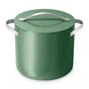 Caraway Nonstick Ceramic 12-quart Stockpot With Lid In Sage