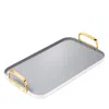 Caraway Double Burner Griddle With Gold Handles In White