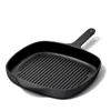 Caraway 10.5-inch Enameled Cast Iron Grill Pan In Charcoal