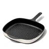 Caraway Enameled Cast Iron 10.5 Grill Pan In Cream