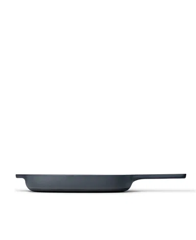Caraway Enameled Cast Iron 10.5" Grill Pan In Midnight Blue