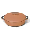 Caraway Enameled Cast Iron 3.5 Qt Braiser With Lid In Rust