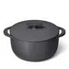 Caraway 6.5-quart Cast Iron Dutch Oven In Charcoal