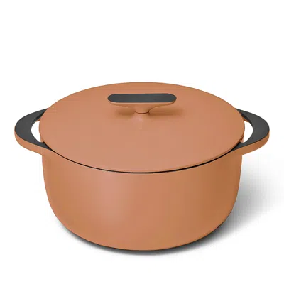 CARAWAY ENAMELED CAST IRON 6.5 QT DUTCH OVEN WITH FLAT LID