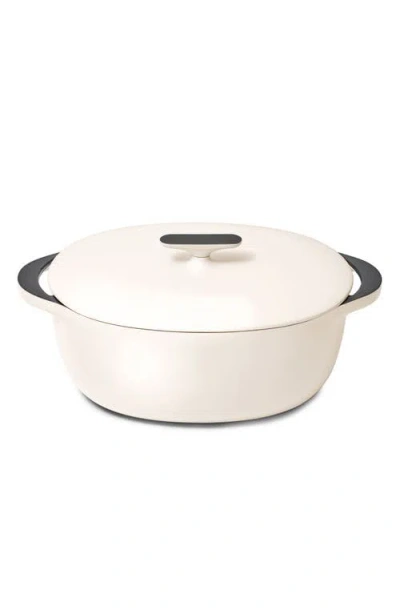 Caraway Enameled Cast Iron 8.5-quart Oval Dutch Oven With Lid In Pink