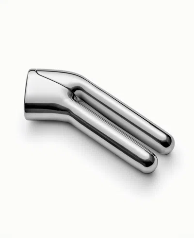 Caraway Home 6.5" Garlic Press In Silver
