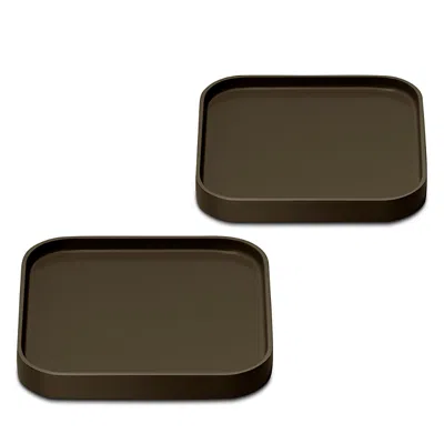 Caraway Iconics Spoon Rest, Set Of 2 In Brown