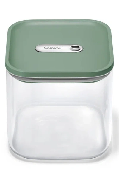 Caraway Medium 2.5-quart Airtight Storage Container In Green