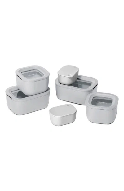 Caraway Mini Glass Food Storage 11-piece Set In Gray
