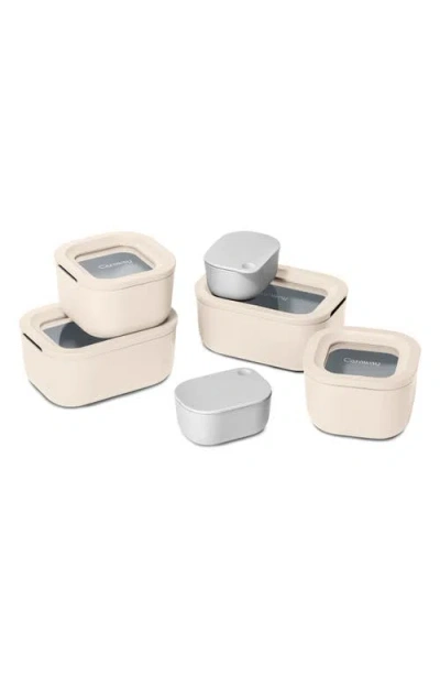 Caraway Mini Glass Food Storage 11-piece Set In Neutral