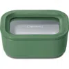 Caraway Mini Rectangle Glass Food Storage Container In Green