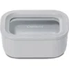 Caraway Mini Rectangle Glass Food Storage Container In Gray