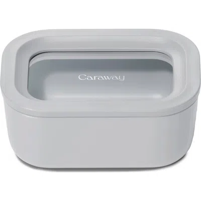Caraway Mini Rectangle Glass Food Storage Container In Gray