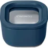 Caraway Mini Square Glass Food Storage Container In Blue
