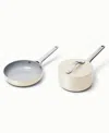 Caraway Non-stick Ceramic Mini Fry Pan And Sauce Pan Duo In Cream