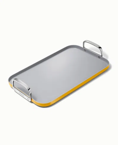 Caraway Non-stick Ceramic-coated 20" Double Burner Griddle In Marigold