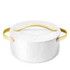 Caraway Non-stick Ceramic Dutch Oven With Gold Handles In Multi