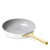 Caraway Non-stick Ceramic Fry Pan With Gold Handles In Gray