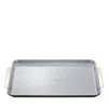 Caraway Non-stick Ceramic Large Baking Sheet With Gold Handles In Gray