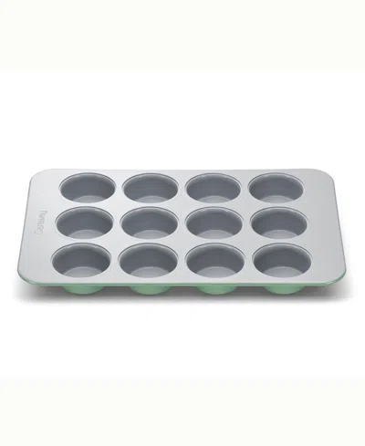 Caraway Non-stick Ceramic Muffin Tin In Navy