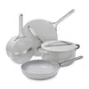 Caraway Non-toxic Ceramic Non-stick 7-piece Cookware Set With Lid Storage In Gray