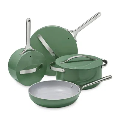 CARAWAY NON-TOXIC CERAMIC NON-STICK COOKWARE 7-PIECE SET,CW-CSET-GRE