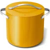 Caraway Nonstick Ceramic 12-quart Stockpot With Lid In Marigold