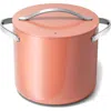 Caraway Nonstick Ceramic 12-quart Stockpot With Lid In Perracotta