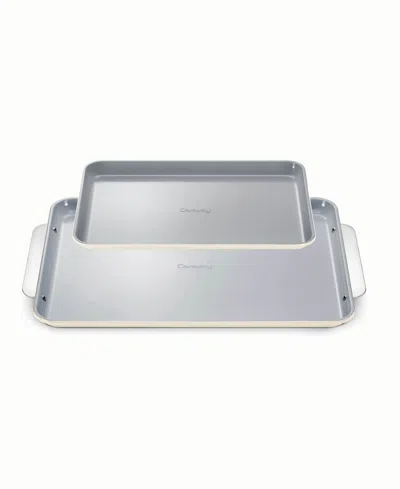 Caraway Nonstick Ceramic 2-piece Baking Sheet Duo In Cream