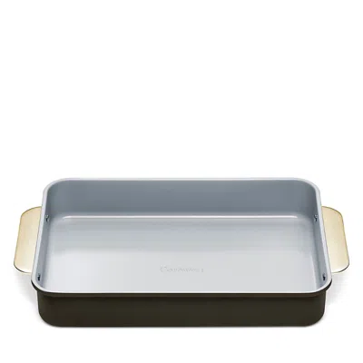 Caraway Nonstick Ceramic Brownie Pan With Gold Handles In Multi