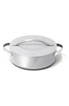 Caraway Nonstick Ceramic Rondeau Pan & Lid In Gray