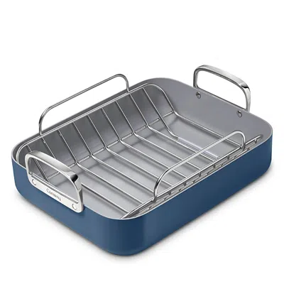 Caraway Nonstick Roasting Pan With Rack In Navy