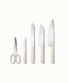 Caraway 5-piece Knife Set In Cream