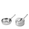 Caraway Stainless Steel Frypan And Mini Saucepan Set In Stainless
