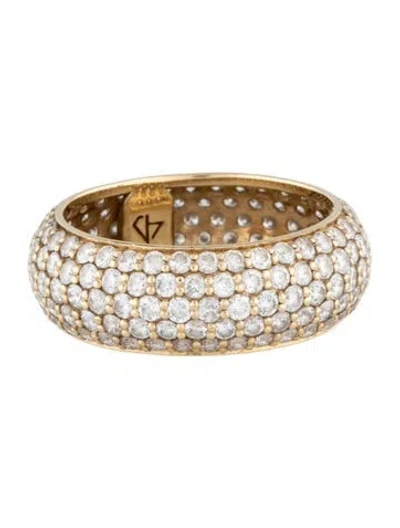 Pre-owned Carbon & Hyde 14k 2.05ctw Diamond Megaband Ring In Multicolor